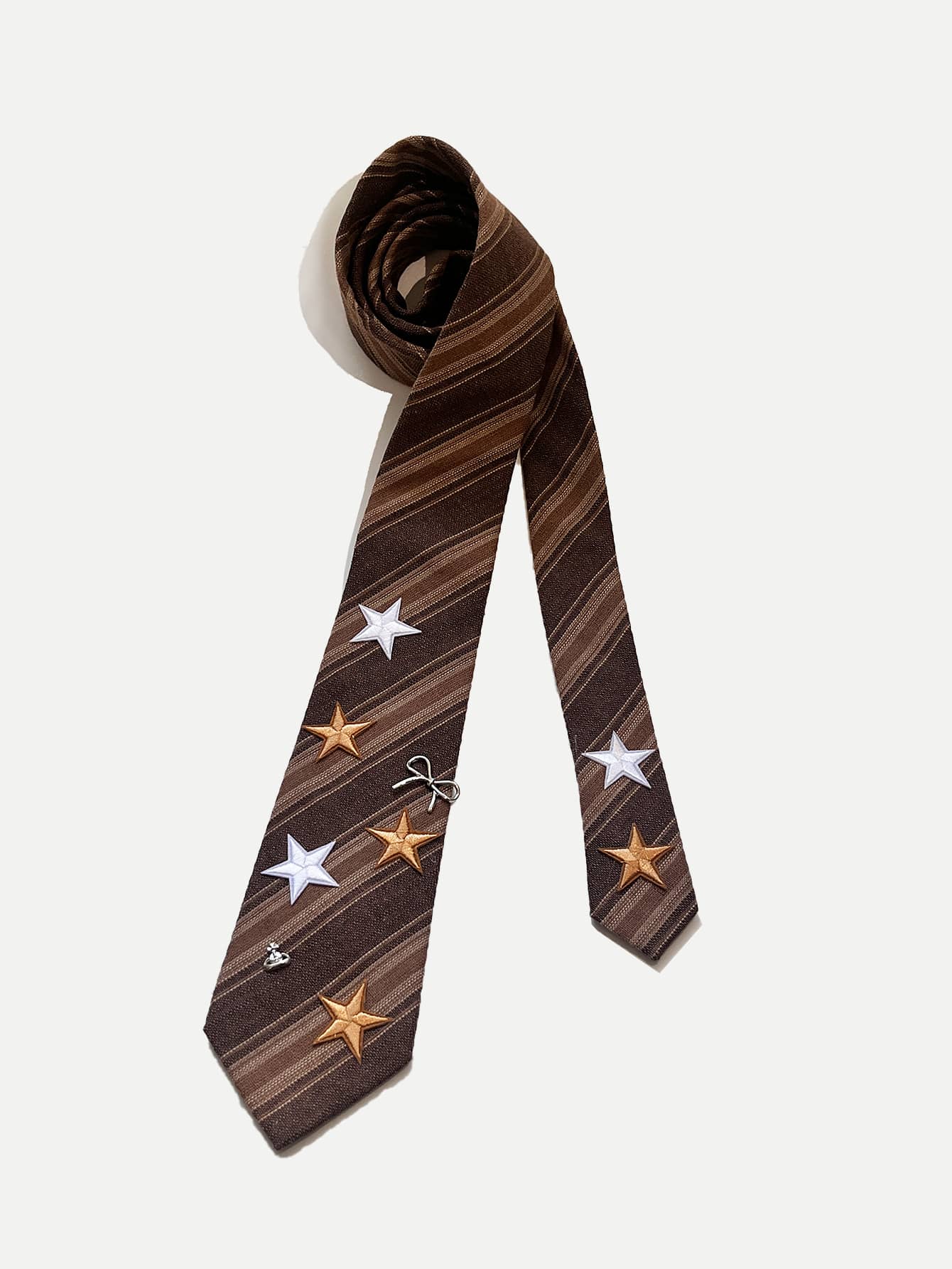 Grunge Punk 1pc Gothic Punk Rivet Necktie, Subculture Accessory For Women, Halloween