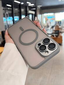 奢华磨砂外壳无线充电防震外壳适用于 Apple 17 16 15 14 13 12 11 Pro Max 带半透明装甲保护套 - 灰色 - 查看 7