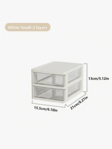 1PC Small Clear Desktop Organizer Dustproof Waterproof And Drop-Resistant High-End Atmosphere Is Convenient For Storage And Takes Up Little Space Suitable For Office Storage Outdoor Tool Storage School Supplies Storage Kitchen Storage Bath Storage Cosmetic Storage And Other Items Storage - Multicolor - View 12