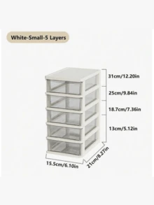 1PC Small Clear Desktop Organizer Dustproof Waterproof And Drop-Resistant High-End Atmosphere Is Convenient For Storage And Takes Up Little Space Suitable For Office Storage Outdoor Tool Storage School Supplies Storage Kitchen Storage Bath Storage Cosmetic Storage And Other Items Storage - Multicolor - View 18