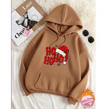 ​Sudadera Y2K Rosa Pastel con Capucha y Gráfico Bordado de HOHOHO! | Jersey Cálido de Manga Larga, Prenda  Streetwear Otoño/Invierno - Camel - Ver 2