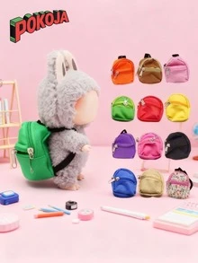 专为拉布布设计的时尚迷你背包 - 款式多样，可爱又时尚。它既时尚又可爱，适合大多数娃娃尺寸。它是DIY娃娃服装的绝佳选择，共有12种鲜艳颜色可供选择。 - 彩色 - 查看 1