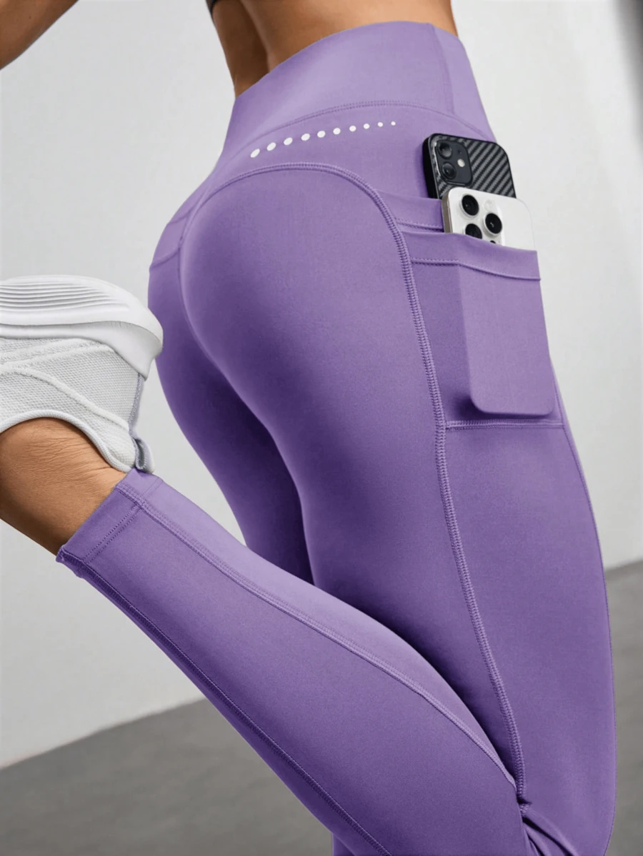 Women Sports Pants - Violet Purple - View 1