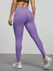 Women Sports Pants - Violet Purple - View 5