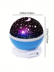 1个梦幻水晶星光灯，星空投影仪，浪漫旋转，水晶星旋转灯，360°自动旋转LED夜灯，USB供电，亮度可调，卧室装饰，星空银河星月投影仪/卧室夜灯投影仪/极光波浪投影仪/星空投影仪，USB供电，适用于家居房间装饰/客厅装饰/天花板装饰 - 彩色 - 查看 12