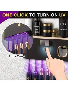 1PC ,Available In 3 Colors,Toothbrush & Toothpaste Holders,It Is Suitable For Both The Main Bathroom And The Secondary Bathroom. - Multicolor - View 7