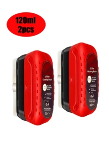 120毫升多用途汽车玻璃油膜去除剂，配有可重复使用的泡沫喷头，容量大，增强控油效果，确保视野清晰 - 紅色 - 查看 18