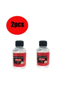 120毫升多用途汽车玻璃油膜去除剂，配有可重复使用的泡沫喷头，容量大，增强控油效果，确保视野清晰 - 紅色 - 查看 20