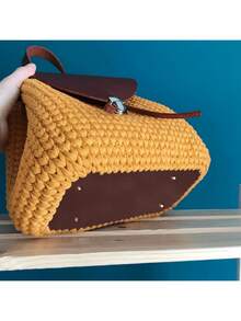 1个/2个/3个铆钉PU皮革篮底，适用于钩编DIY手提包、单肩斜挎包 - 圆形底部带孔，方便编织 - 无衬里，单色，边缘涂漆，专为手工制作而设计，无闭合配件。 - 彩色 - 查看 8