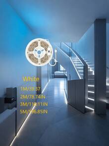 USB Powered Motion Sensor Light Strip With Auto On/Off Function - Multicolor Lighting For Halloween, Stairs, Bedroom And Hallway, No Wiring Required, Easy Stick-On Motion Sensor Built-In Lamp - Multicolor - View 18