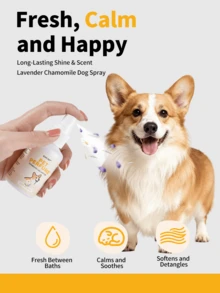 PETSIN Lavender & Chamomile Pet Perfume For Dogs & Cats - 2.03 Fl Oz, Long-Lasting Fragrance Spray For Fresh Fur Between Baths, Daily Grooming Scent Refresher - Lavender & Chamomile - View 3