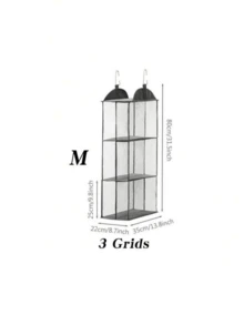 1 件装 2/3/4 格悬挂式收纳袋 透明可拆卸储物袋 适用于手提包、钱包、衣柜整理 节省空间方案 适用于卧室、客厅、宿舍 - 彩色 - 查看 9