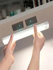 1Pc 10CM/20CM/30CM/50CM Under Cabinet Light, Wireless Motion Sensor LED Light Bar, LED Long Sense Light, Rechargeable Magnetic Night Light, For Corridor Kitchen Cabinet Stairs Hallway Wardrobe Home Room Decoration - Multicolor - View 2