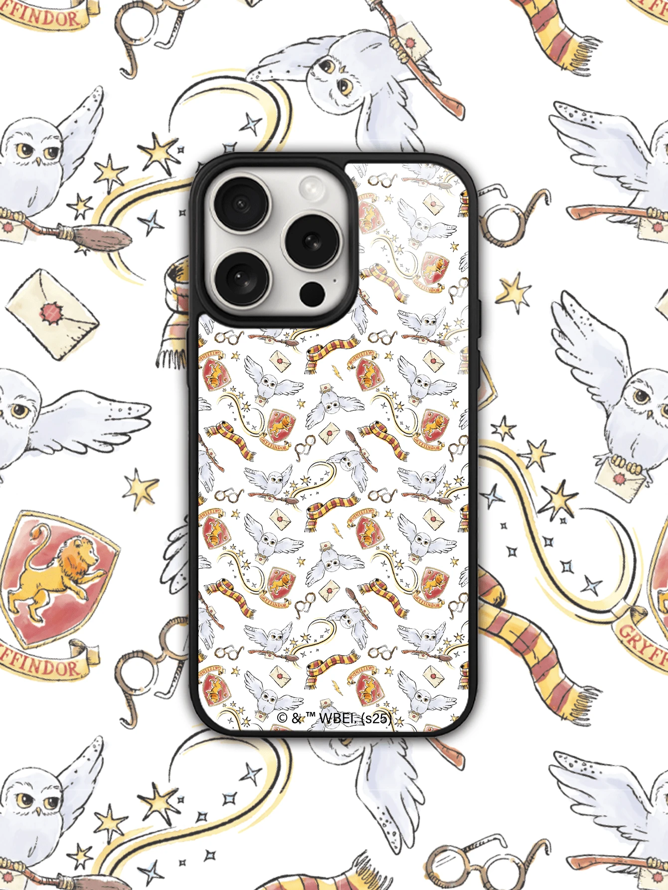 HARRY POTTER X SHEIN One Creative Cartoon Owl Pattern Phone Case, High-End Texture, Simple And Drop-Proof, Shockproof And Stylish, Compatible With IPhone. - Multicolor - View 1