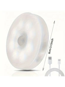 LED Wireless Night Light, 8 Bulbs Solid Color Dimmable USB Rechargeable Reading Lamp,Smart Sensor Motion Activated, Magnetic Detachable, Bedside Bedroom Book Light, Multi-Function Student Night Vision Reading Light, - Multicolor - View 11