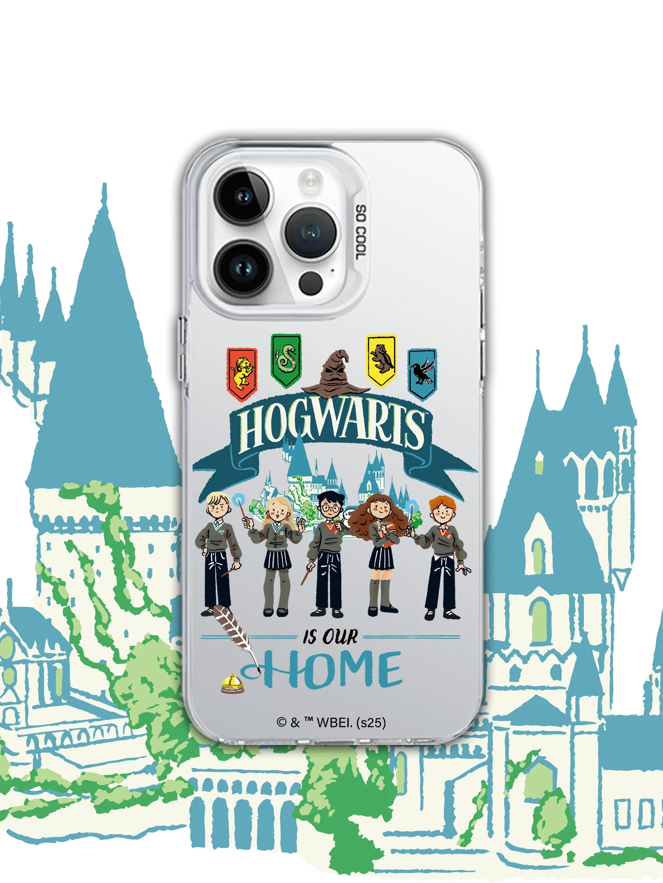 HARRY POTTER X SHEIN 1 Funda de teléfono negra energética a prueba de caídas y huellas dactilares hecha de material de PC. Puede ser un regalo ideal para las vacaciones y es compatible con iPhone Xs/ XS Max /Xr/11, 12, 13, 14, 15, 16 Pro /Promax/14, 15, 16 Plus /17/17 Promax. Es adecuada tanto para hombres como para mujeres