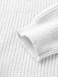 Manfinity Homme Men's Stand Collar Button Long Sleeve Casual Commuter Sweater, Autumn/Winter - White - View 7