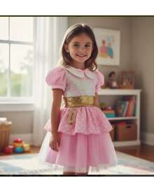 vestido de Mimi rosa con oro - rosa - Ver 2