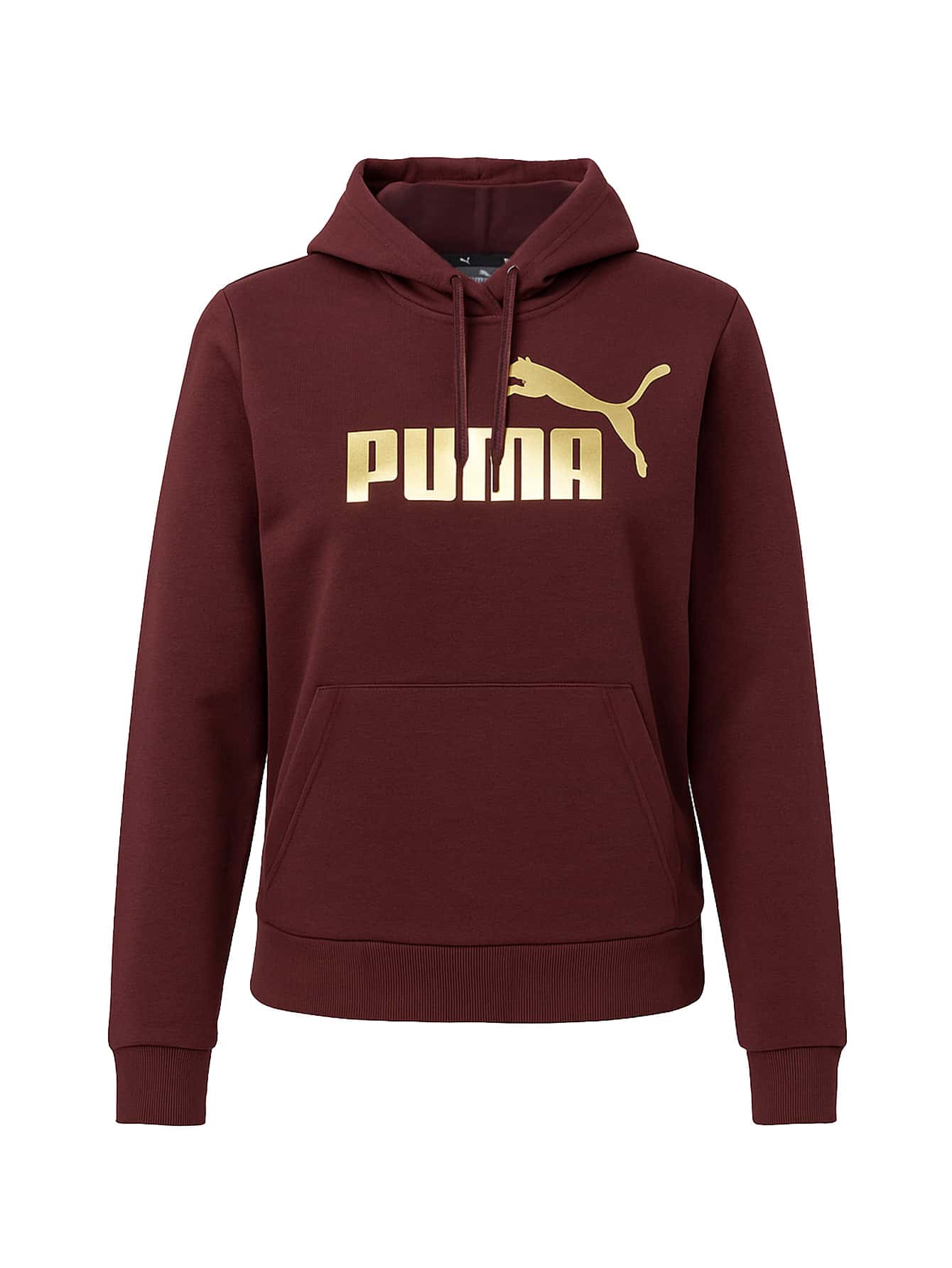 Puma Essentials Women's Hoodie Aubergine - Burgundy - View 1