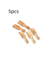 2/5/12 Thìa gỗ nhỏ đựng gia vị, Thìa gỗ nhỏ đa năng dùng để múc đường, trà, cà phê, sữa bột, muối, thìa gỗ nhỏ, thìa muối tắm, thìa đong, thìa thức ăn cho thú cưng - Nhiều màu - Xem 7