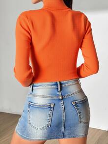 DUKEZA Women Sweaters - Orange - View 4