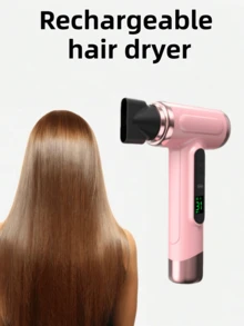 Teckwe Máy sấy tóc di động sạc USB tay cầm tiện dụng máy sấy tóc nóng lạnh 200W sấy nhanh có vòi phun khi đi du lịch thông số pin; 2600mAh*6 pin 5V - Nhiều màu - Xem 1