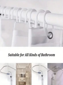 Bộ rèm tắm hình bướm giả ngọc trai chống thấm nước in hoa hồng 1/4 chiếc, bao gồm thảm chống trượt, nắp bồn cầu, thảm tắm và phụ kiện phòng tắm kèm 12 móc nhựa, lý tưởng cho phòng tắm, trang trí nhà cửa và phòng, quà tặng ngày lễ cho ngày trở lại trường học - Nhiều màu - Xem 7