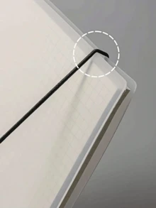 1本金属线圈装订笔记本，80张-160页，A6/A5/B5/A4尺寸，横线内芯，简约便携，防水，非常适合学生、商务人士返校季、学校用品、办公用品，情人节礼物。 - 米色 - 查看 7