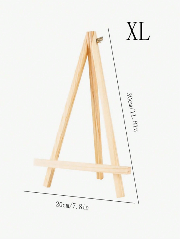 حامل عرض خشبي لوحة فنية، حامل سهل الحمل، عرض متعدد الوظائف للرسم، حامل ثلاثي الأبعاد للهاتف والتلفاز
