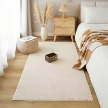 Tapete de Entrada Moderno com Estampa de Abacaxi - Secagem Rápida, Tapete Retangular Durável, Adequado para Entrada e Banheiro, Mistura Espessa de Poliéster com Revestimento de PVC, Resistente a Manchas, Cinza, Tapete de Banheiro - Bege - Visão 6