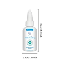 1Pc/2pcs 60ml Pet Ear Care Drops Dogs And Cats Ear Cleaning Ear Wax Deodorizing Ear Cleansing Ear Oil Treatment Drops - Multicolor - View 2
