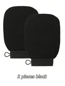 2双装深层去角质手套，光滑亮泽 - 身体磨砂沐浴 - 清洁去除死皮 - 温和有效的去角质手套，韩国去角质手套，明显去除死皮，100%人造丝纤维制成（2双/1只） - 彩色 - 查看 12