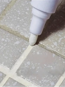 1-8 Bút đánh dấu vữa và chất bịt kín khe hở gạch, bút đánh dấu sơn chống thấm để phục hồi gạch cũ, hoàn hảo cho vòi sen phòng tắm, ốp tường bếp, sàn và tường - trắng - Xem 6