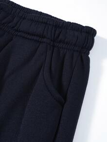 Hombre008 conjunto de sudadera con capucha Conjunto de moda para hombre sudadera con capucha de forro polar y pantalones de chándal casuales para otoño e inviernoregalo perfecto para novioropa conmemorativa de vieserie de regreso(Tallas corren pequeñas, pide una talla  grande.) - Azul - Ver 7