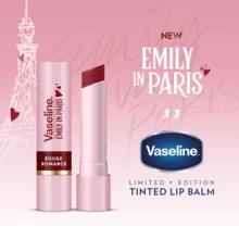 Vaseline Emily In Paris Limited Edition Lip Balm (Parisian Pink, Rouge Romance, Nude Noveau) Trio Set - Clear - View 5