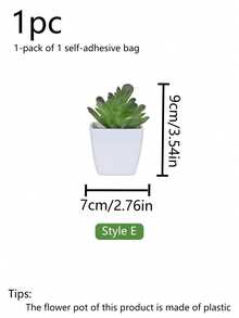 1 cái/bộ 6 cây mọng nước nhân tạo mini, thích hợp cho gia đình, phòng khách, bàn làm việc, bệ cửa sổ, trang trí bàn làm việc văn phòng, Ngày của Mẹ, trang trí tiệc cưới, trang trí sân vườn, cây ngoài trời. làm vườn, trang trí nhà bằng hoa giả - Màu xanh lá cây trắng - Xem 18