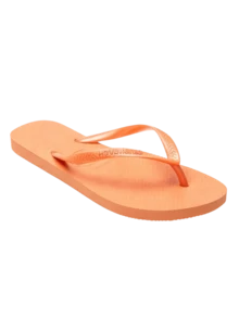 HAV. SLIM Havaianas Style Casual Flip Flops - Orange - View 1