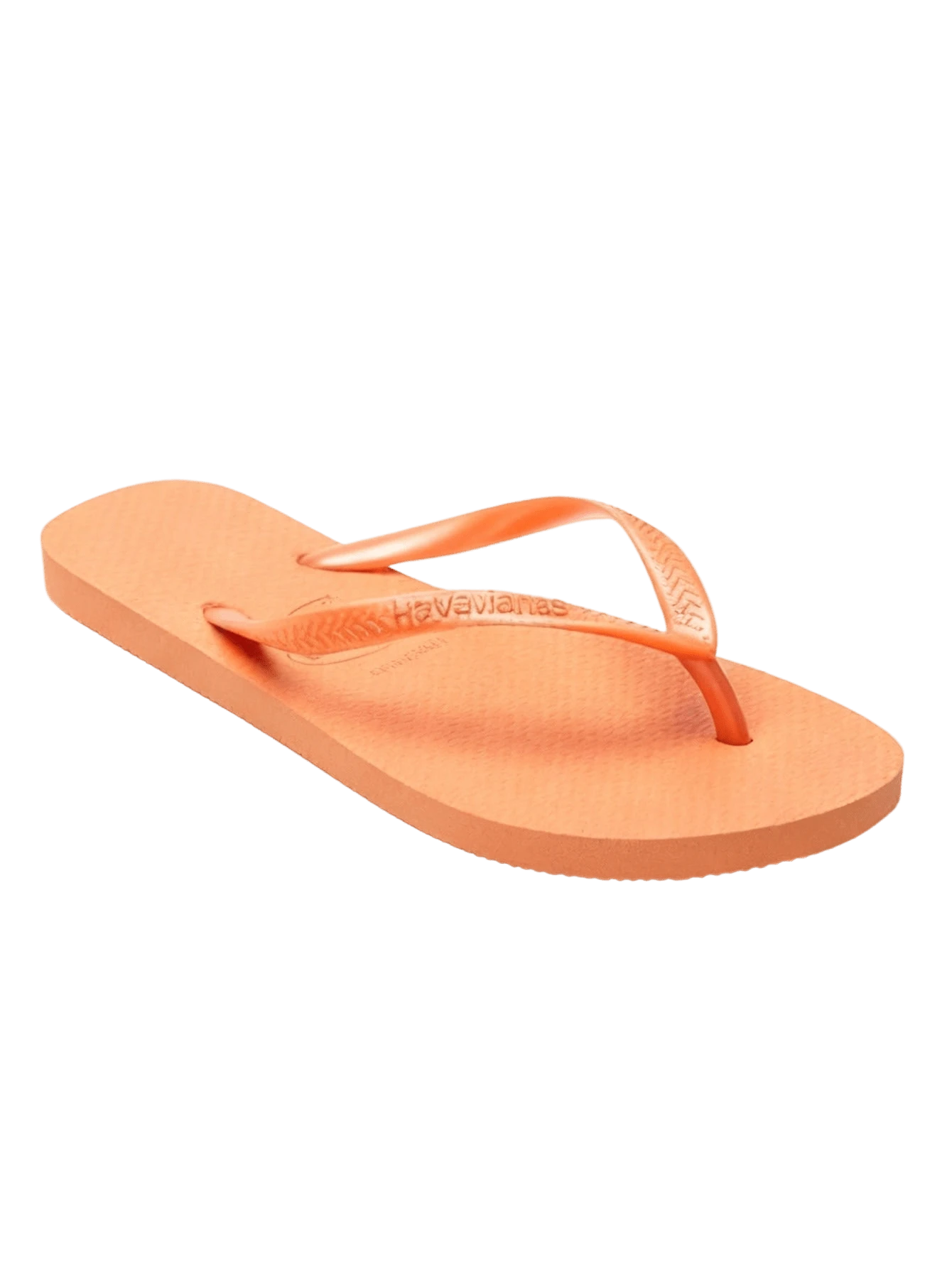 HAV. SLIM Havaianas Style Casual Flip Flops - Orange - View 1