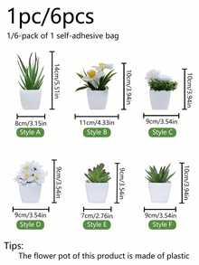 1 cái/bộ 6 cây mọng nước nhân tạo mini, thích hợp cho gia đình, phòng khách, bàn làm việc, bệ cửa sổ, trang trí bàn làm việc văn phòng, Ngày của Mẹ, trang trí tiệc cưới, trang trí sân vườn, cây ngoài trời. làm vườn, trang trí nhà bằng hoa giả - Màu xanh lá cây trắng - Xem 17