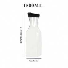 1 paquete de detergente para la ropa con sub-envasado, con 1 botella de etiquetas de sub-envasado, 1 botella de 1500 de capacidad de contenedor de distribución para decoración del hogar y el baño, de vuelta a la escuela - transparente - Ver 3