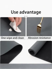 Kitchen * Restaurant * Water Absorbent Anti Slip Mat, Kitchen Sink And Dish Drain Mat, Soft Diatomaceous Earth Plate Drying Mat, Kitchen Counter Anti Slip Drainage Mat, High-Quality Coffee Machine Mat, Easy To Clean, Food Contact Safety, Durable - Multicolor - View 4
