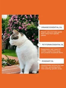 1瓶猫咪护理喷雾，成分温和，减少猫咪抓挠和啃咬行为。这是一款家居防护喷雾，适用于喷洒在家具、植物和其他物品上，提供全面保护。它散发出猫咪不喜欢的香味，抑制猫咪的抓挠欲望，让猫咪远离，保护家居用品。 - 彩色 - 查看 8