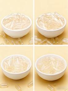 100 粒空胶囊素食尺寸 000/00/0/1/2/3/4 粒胶囊，100 粒优质空胶囊，透明空 0 粒胶囊用于 DIY 补充剂填充、秋季装饰、圣诞节装饰、客厅装饰、墙壁装饰、卧室窗帘， - Clear, Vegan-100 Count - 查看 5