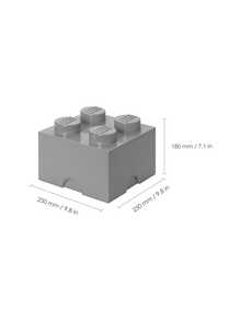 LEGO Other® 4-Stud Storage Brick Medium Stone Gray 5.6L Kids Ages 6 Years+ 5711938034276 - 彩色 - 查看 3