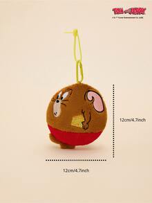 TOM & JERRY X Joivida Lovely Jerry 圆形无绒填充挂包 – 超萌卡通风格钱包配饰