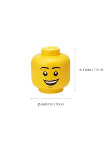 LEGO Other® Storage Head Large Happy Boy Kids Ages 4 Years+ 5711938248499