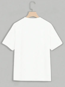 Camiseta de manga corta con cuello redondo, Moda, Shine, Camisa comosa y suave ideal para regalo, celebrar, intercambio - Blanco - Ver 2