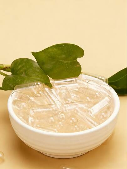 100 Pcs Pill Capsules Empty Vegan Size 000/00/0/1/2/3/4 Capsules, 100 Count Premium Empty Capsules, Clear Empty 0 Capsules For Diy Supplement Filling,Fall Decor,Christmas Decorations , Living Room Decor,Wall Decor, Bedroom Curtains,