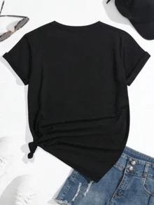 Women T-Shirts - Black - View 2