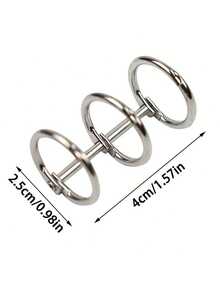 2个金属活页夹环，日历圆环，适用于笔记本、相册、剪贴簿夹子，可爱配件